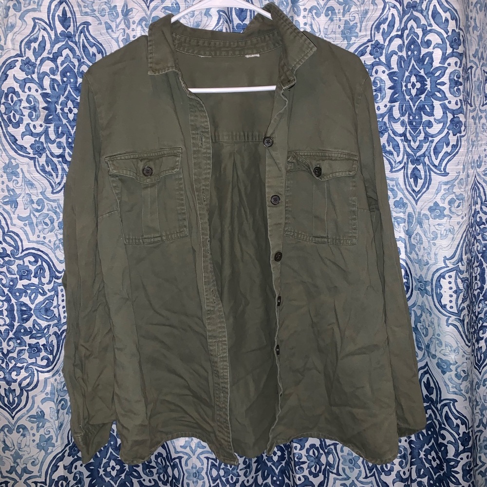 Army green jacket